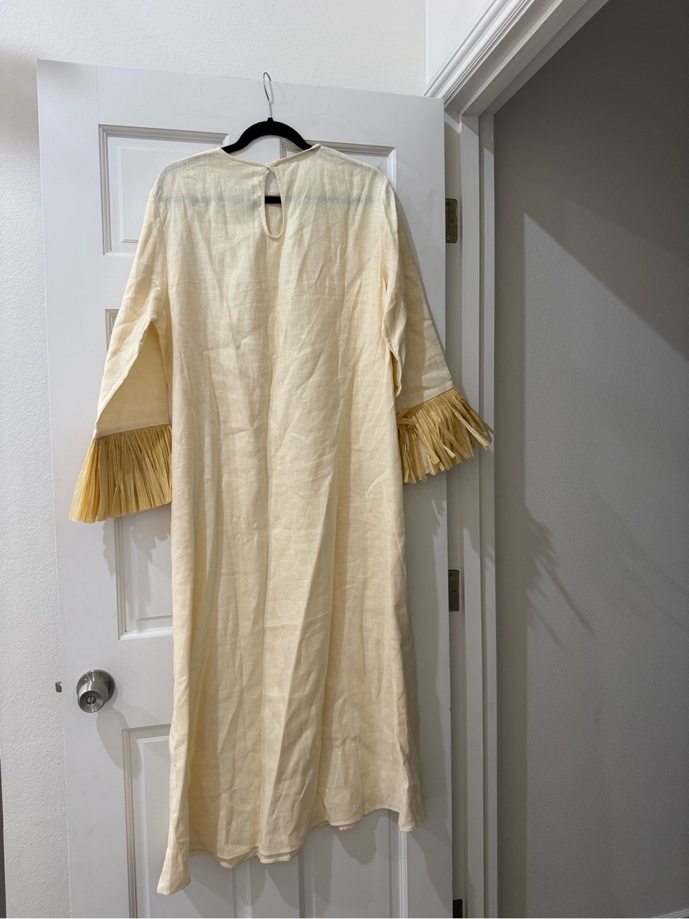 NWT Sleeper Crusoe Raffia Linen Maxi Dress - Picture 8 of 10
